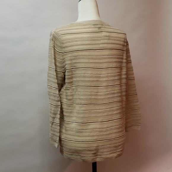 Brooks Brothers women's Knit see Through blouse L - Picture 6 of 12